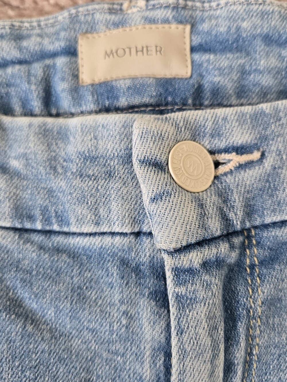 MOTHER High Waisted Looker‎ Ankle Fray Drinking By the Pool Jeans size 29 Skinny - Picture 10 of 16